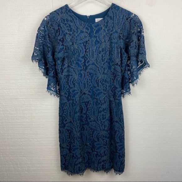 Dress the Population Dresses & Skirts - Dress The Population Dress S Teal Lace Sheath Mini